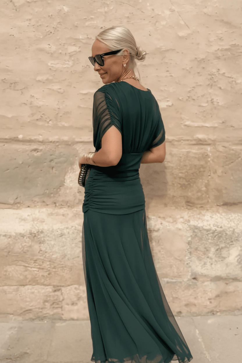 Louise | Robe Maxi de Fête Élégante à Col V