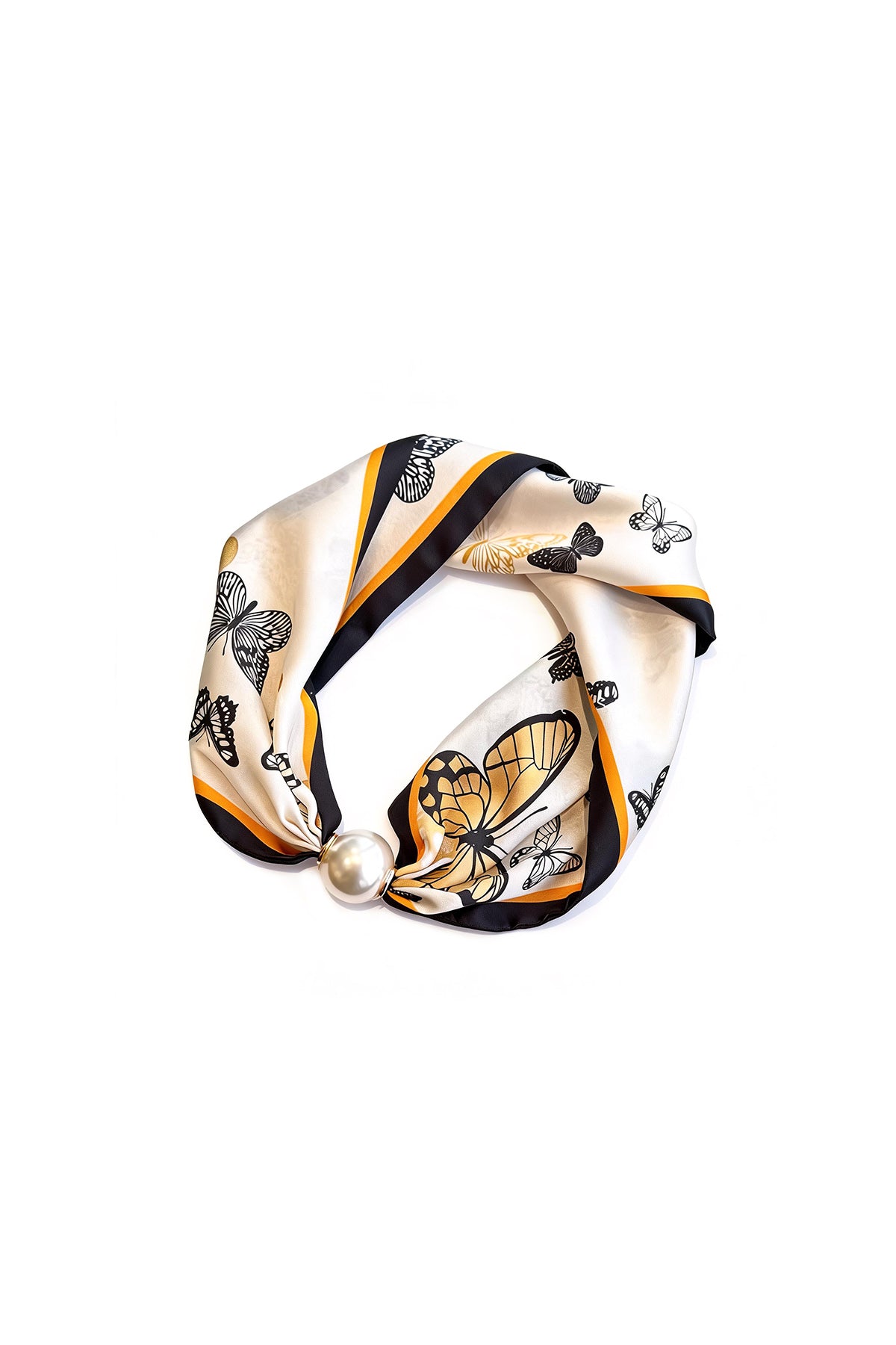 Écharpe d’été en polyester à motif papillon