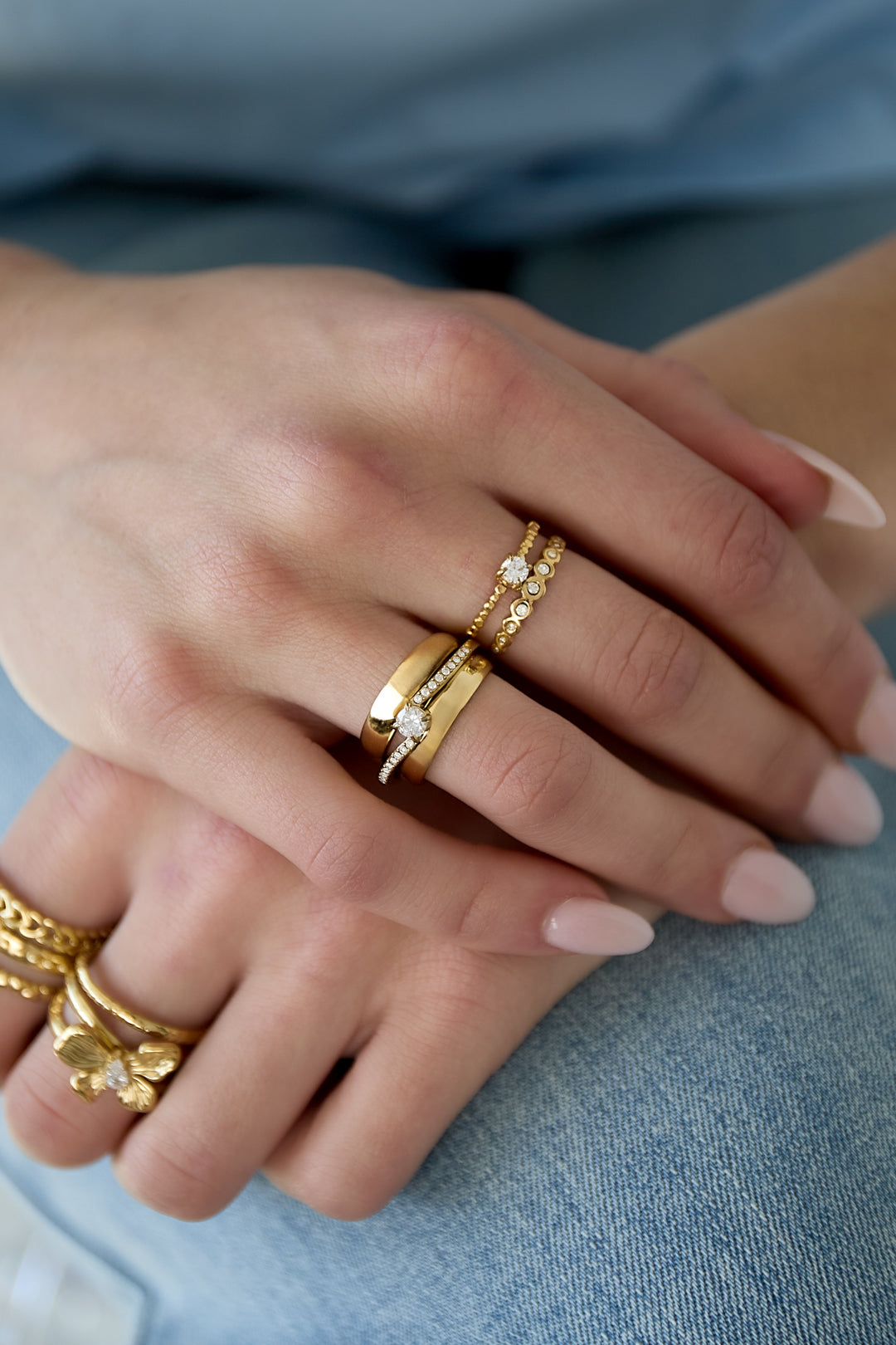 Bague | Élégante en Acier Inoxydable avec Strass
