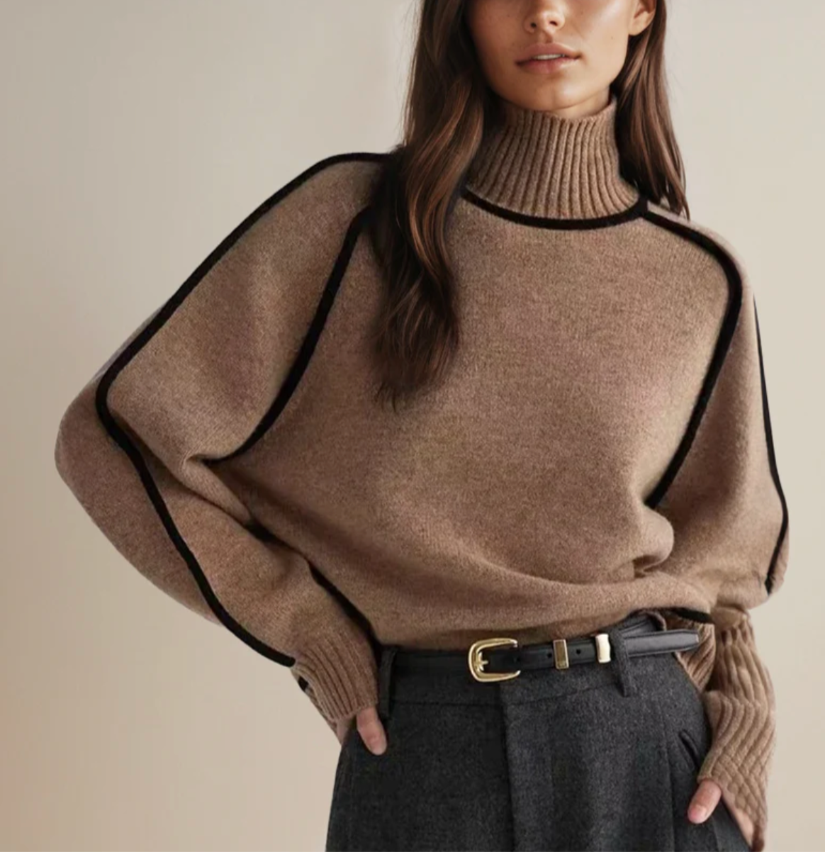Reve Noir | Pull Col Roulé Essential