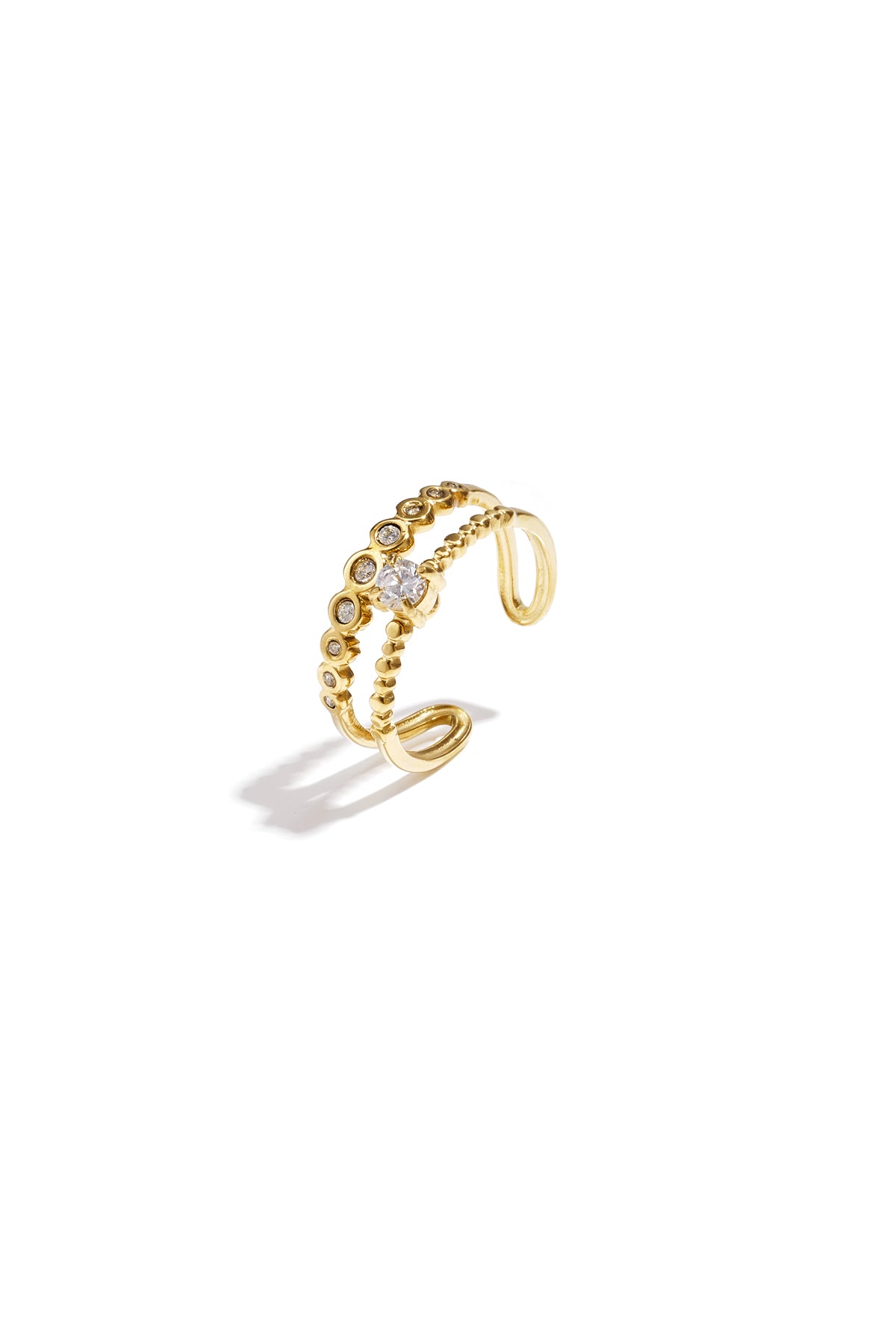 Bague | Élégante en Acier Inoxydable avec Strass