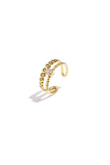Bague | Élégante en Acier Inoxydable avec Strass
